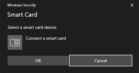 smart card select a smart card device|connect a smart card error.